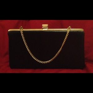 Vintage black clutch